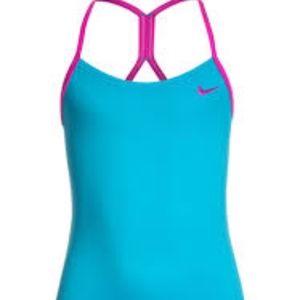 NWT Nike Girls One Piece Swimsuit, Size 14